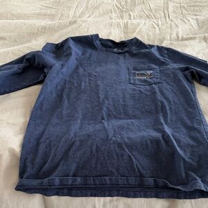Vineyard Vines Navy Long Sleeve Tee for Kids